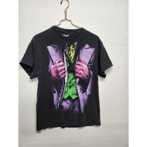 Batman The Dark Knight Joker T Shirt Mens Sz M Black Short Sleeve‎ DC Comics